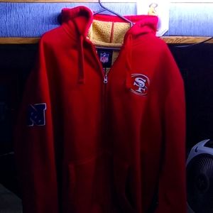 Zip up hoodie embroidered size XL